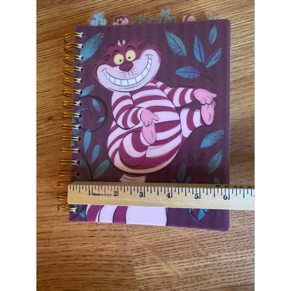 Disney Alice in Wonderland Cheshire Cat Tab Journal Spiral Notebook Notepad
